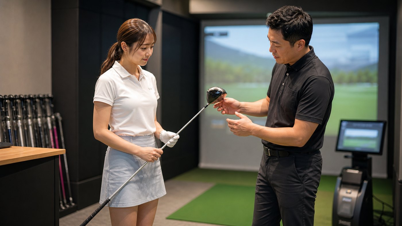 EPON S:R LDの評価をイメージしたレディスクラブのフィッティングシーン