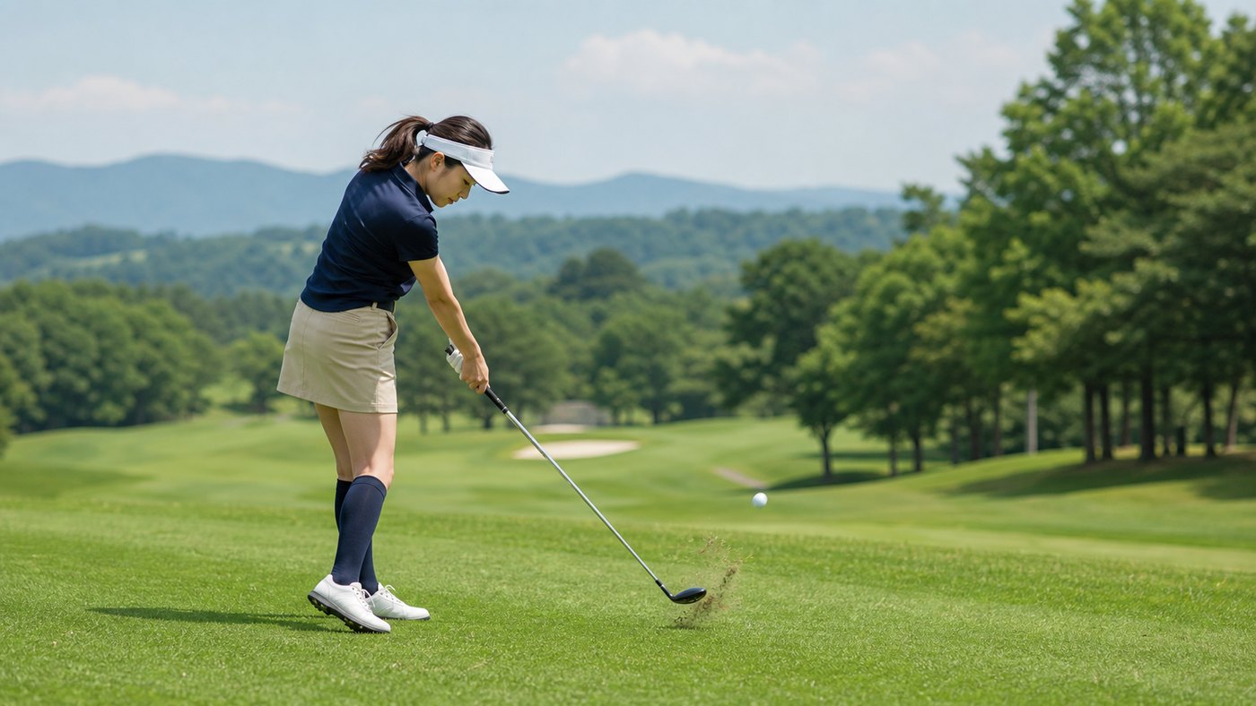 EPON S:R LD HYBの役割をイメージしたフェアウェイからのショット