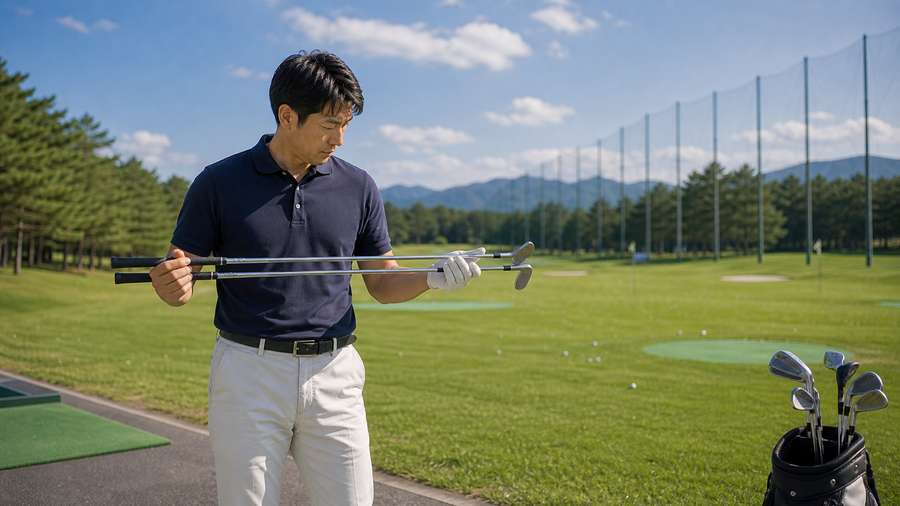 FA-Iのシャフト選びをイメージした屋外比較