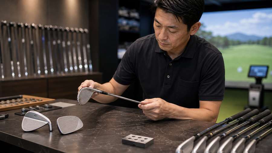 FR-3のスピン性能と打感をイメージしたウェッジフィッティング