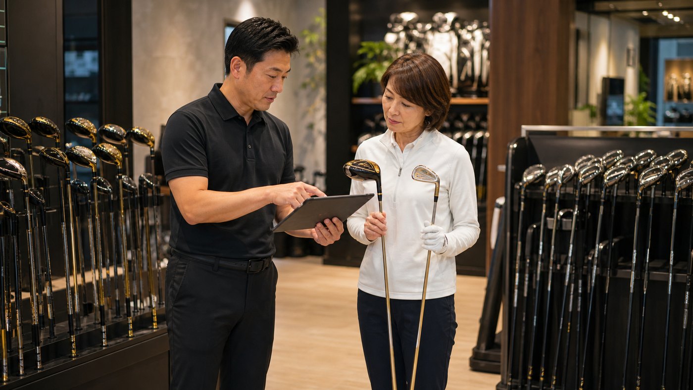 本間 BERES 10の新品と中古比較をイメージしたゴルフショップ