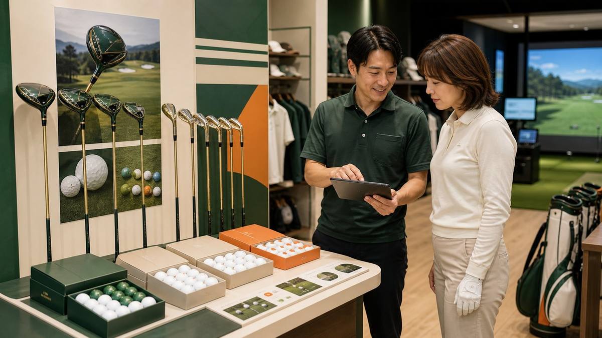 Honma Malbonコラボの国内在庫確認をイメージしたショップシーン