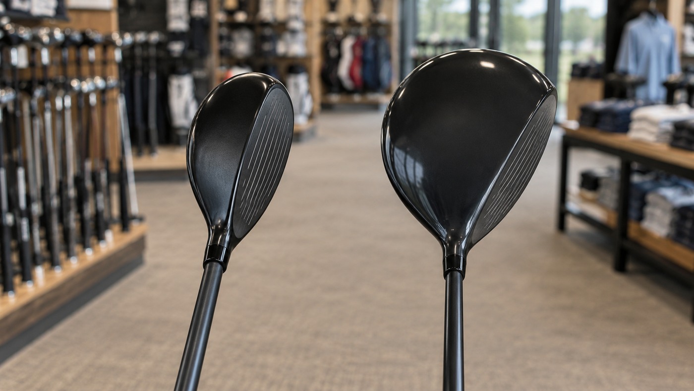 Ray V-V2のUTとFW・V1を識別する。クラブ選びの参考イメージであり、ロマロ Ray V V2 UT 中古の実物写真ではありません