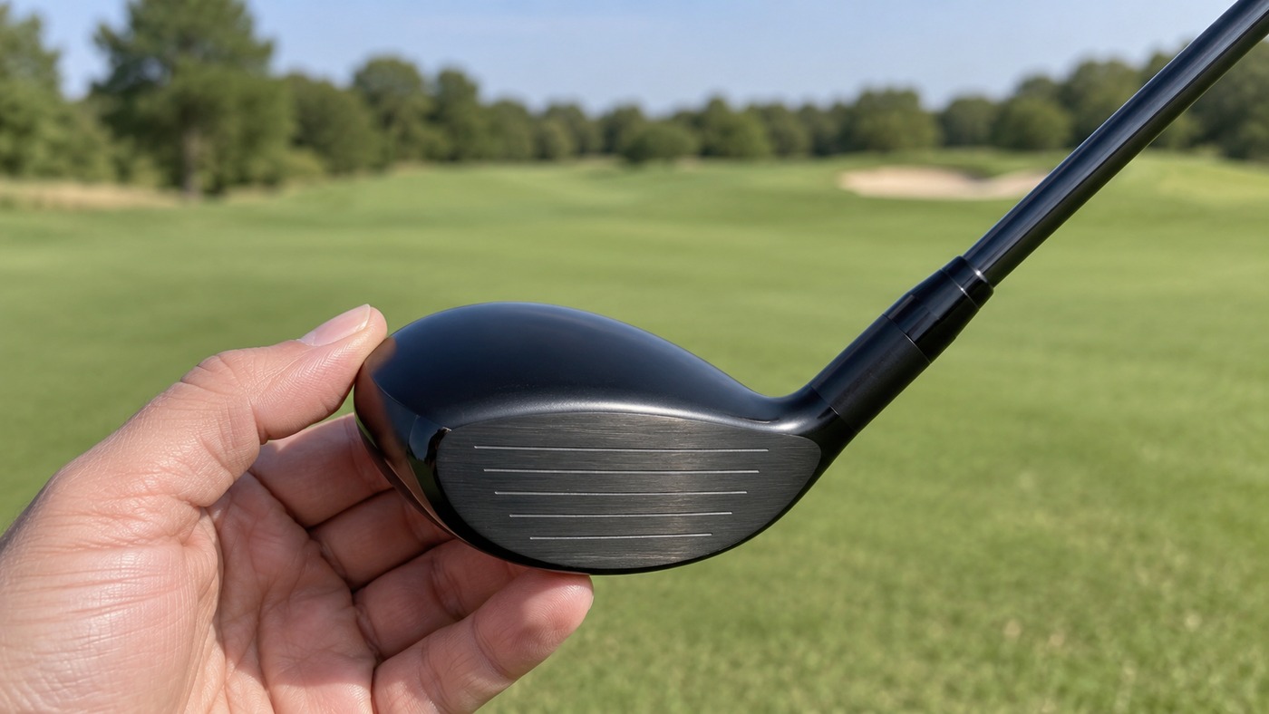 クラウン・フェース・ソールの状態を点検する。クラブ選びの参考イメージであり、ロマロ Ray V V2 UT 中古の実物写真ではありません